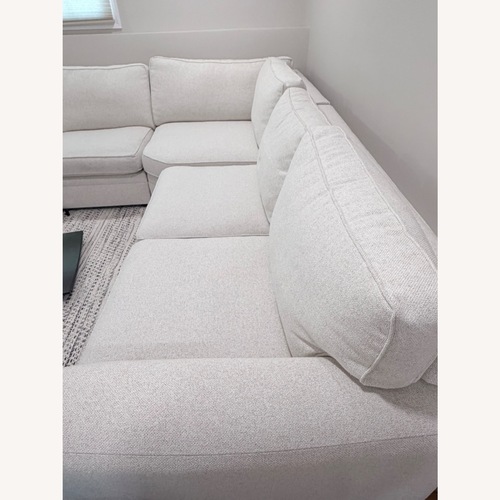 Used Pottery Barn Pearce Natural Fabric Sleeper Sofa for sale on AptDeco
