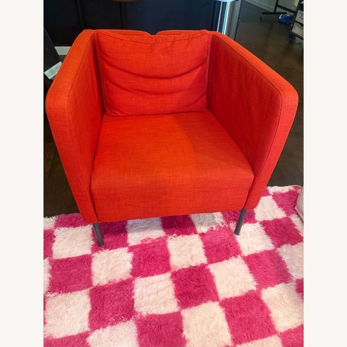 Used IKEA Ekero Red Accent Chairs Set of 2 for sale on AptDeco
