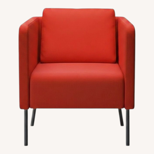 Used IKEA Ekero Red Accent Chairs Set of 2 for sale on AptDeco
