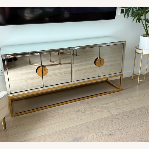 Used Vintage/Antique Finds Silver Mirrored Glass Sideboard for sale on AptDeco