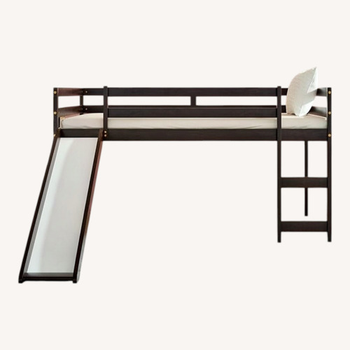 Used Twin Loft Bunk Bed With Slide for sale on AptDeco