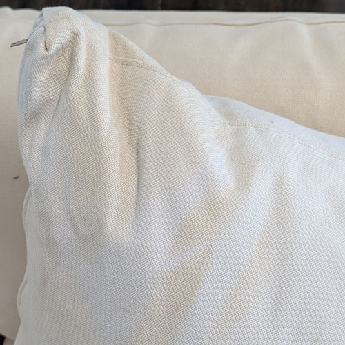 Used Crate & Barrel Cream Loveseat with Removable for sale on AptDeco