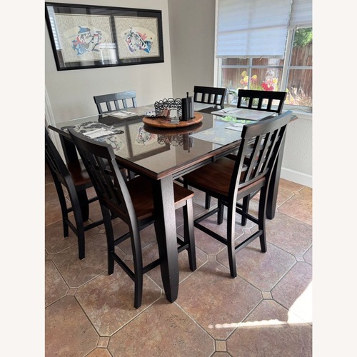 Used Two-Tone Wood Bar Stool for sale on AptDeco