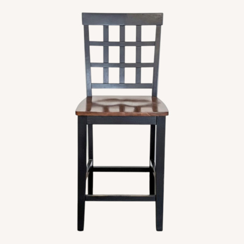 Used Two-Tone Wood Bar Stool for sale on AptDeco