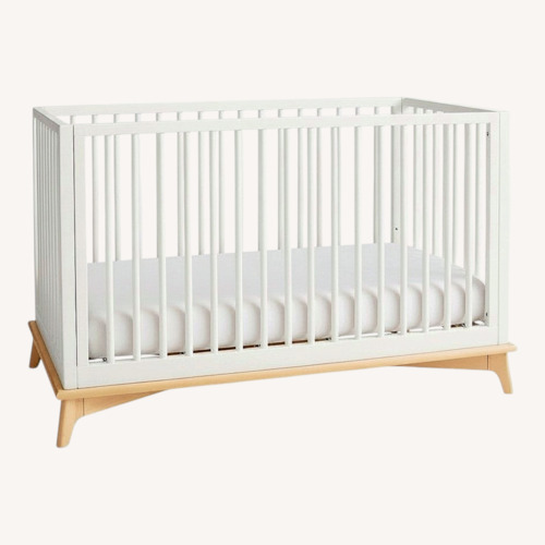 Used Pottery Barn Kids Sydney White Wood Crib for sale on AptDeco