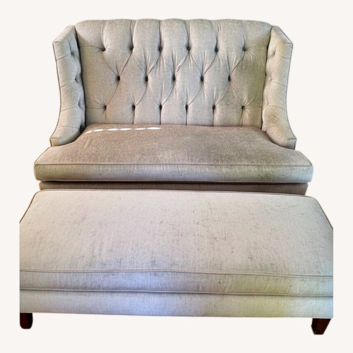 Used  Lexington Loveseat and Ottoman for sale on AptDeco