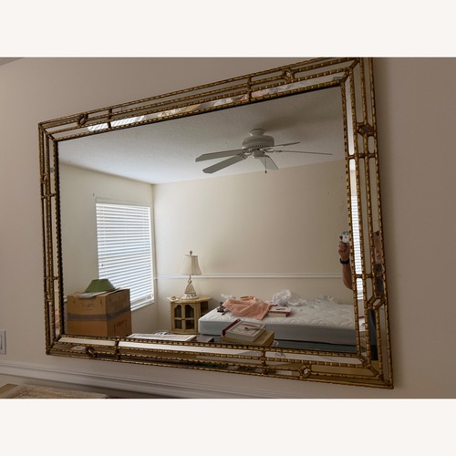 Used Gold Tone Antique Wall Mirror 55 x 41 for sale on AptDeco