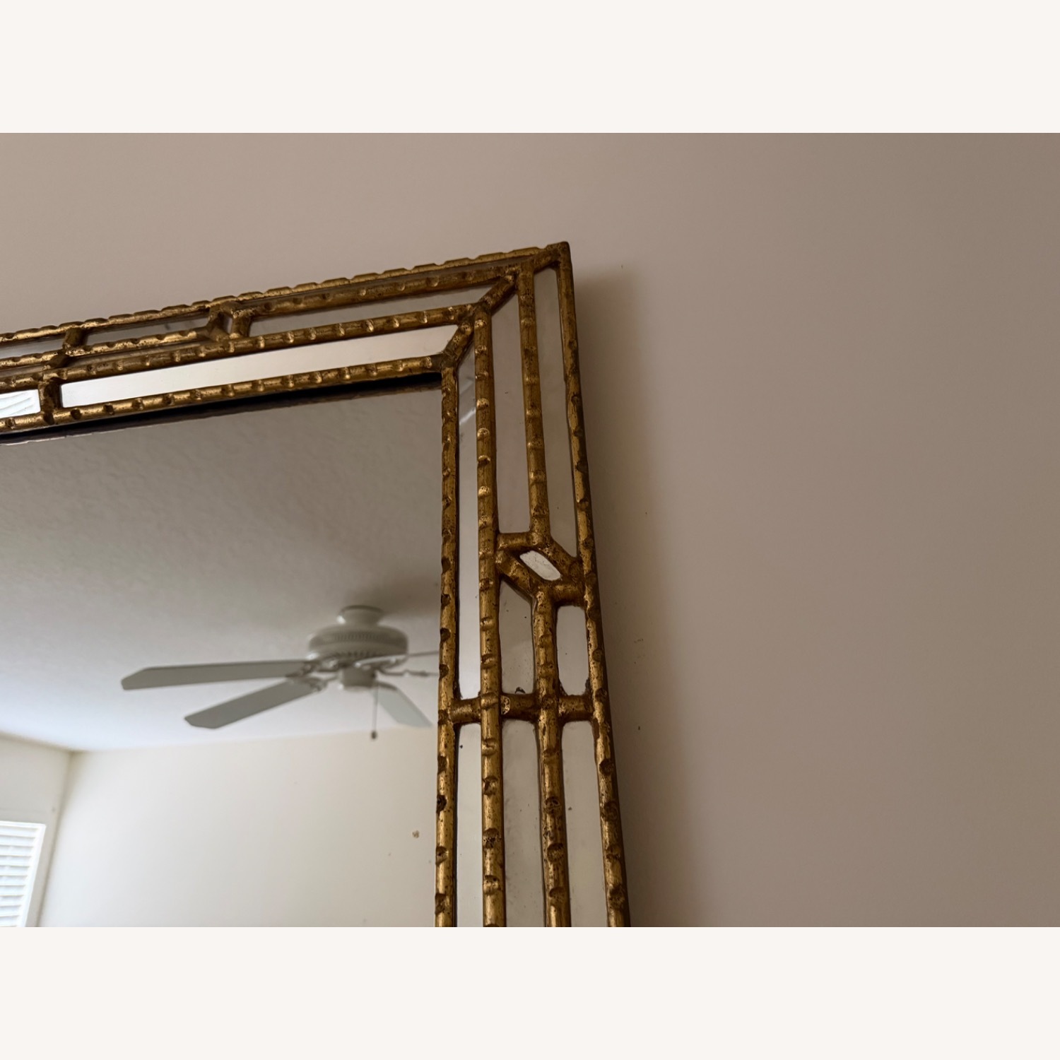 Gold Tone Antique Wall Mirror 55 x 41 - image-2
