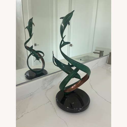 Used Up and Away Bronze Patina Sculpture  for sale on AptDeco