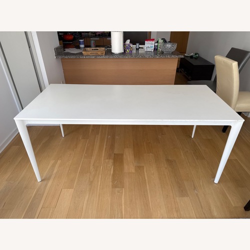Used BoConcept White Metal Dining Table for sale on AptDeco