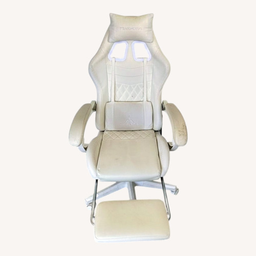 Used  Large Racing-Style Gaming Chair with a Footrest and Massager for sale on AptDeco