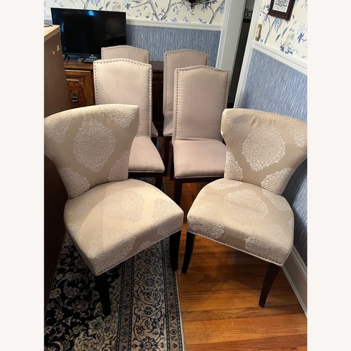 Used White Fabric Dining Chairs for sale on AptDeco