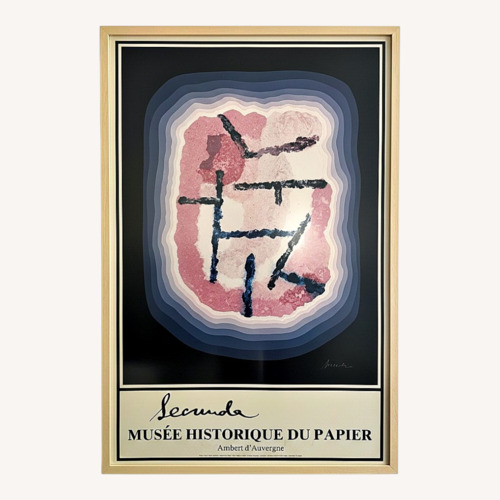 Used Framed Arthur Secunda French Exhibition Poster for sale on AptDeco