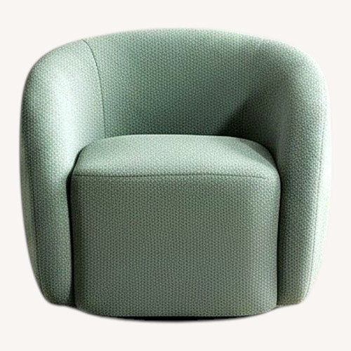 Used Wayfair Green Boucle Swivel Chairs Set of 2 for sale on AptDeco
