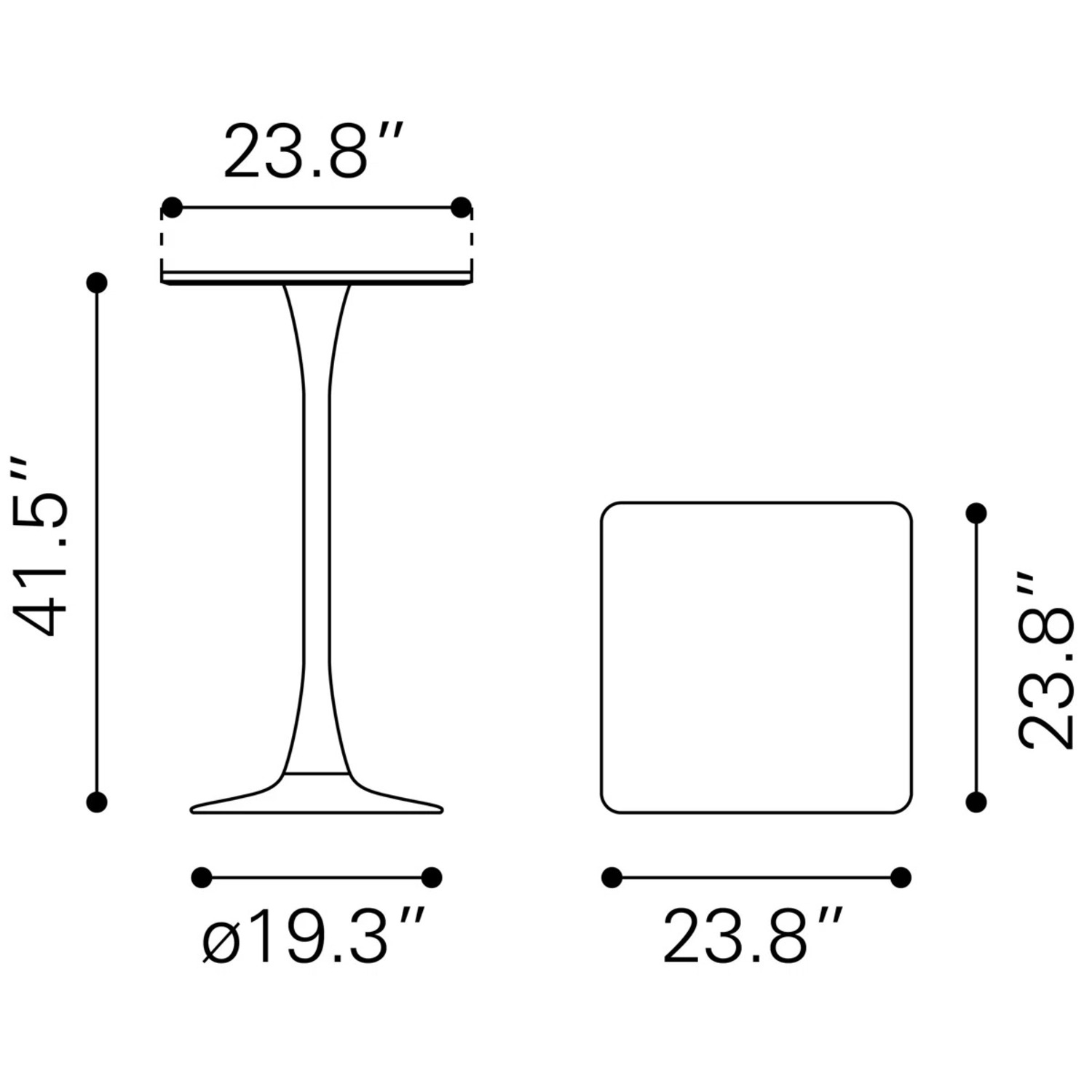 Wayfair White Dining Table Bar Height - image-2
