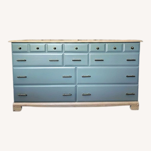 Used Refinished Solid Wood 10-Drawer Dresser for sale on AptDeco