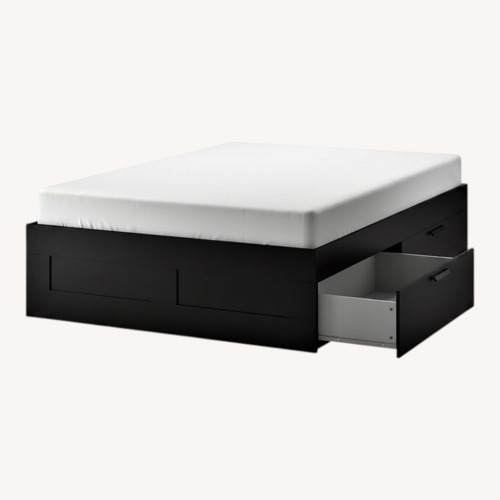 Used IKEA Brimnes Queen Size Platform Bed  for sale on AptDeco