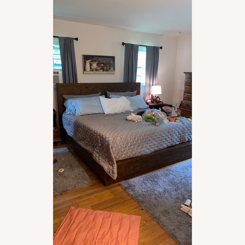 Used Pottery Barn Big Daddy’s Antique Platform Bed for sale on AptDeco