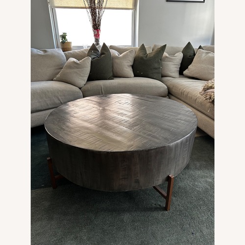 Used Walmart Dark Gray Wood Coffee Table for sale on AptDeco