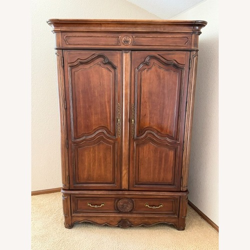 Used Bernhardt Solid Cherry French Provincial Armoire for sale on AptDeco