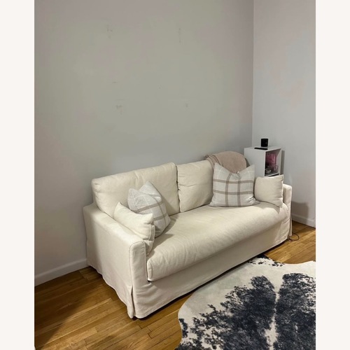 Used IKEA Natural Fabric 2 Seater Sofa for sale on AptDeco