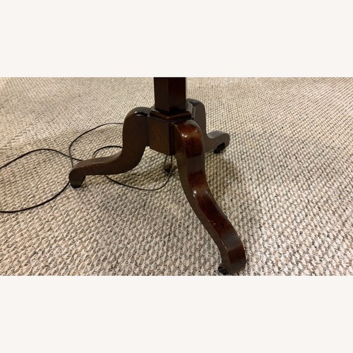 Used Antique Side Table with Lamp Built In for sale on AptDeco