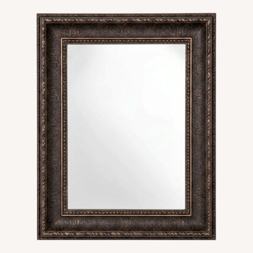 Used Custom Ornate Antiqued Metallic Wall Mirror for sale on AptDeco