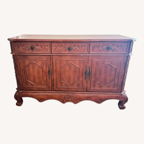 Used Vintage/Antique Light Brown Wood Dresser for sale on AptDeco