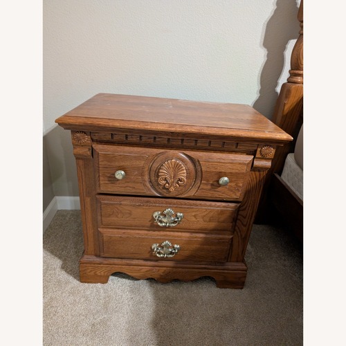 Used Vintage/Antique Natural Wood Side Table for sale on AptDeco