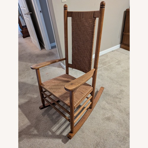 Used Vintage/Antique Natural Wood Accent Chair for sale on AptDeco