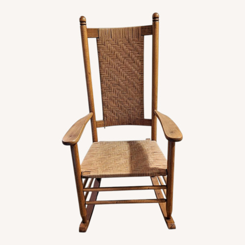 Used Vintage/Antique Natural Wood Accent Chair for sale on AptDeco