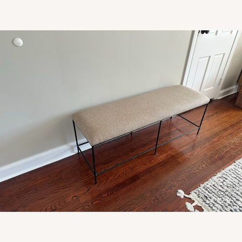 Used West Elm Natural Bench for sale on AptDeco