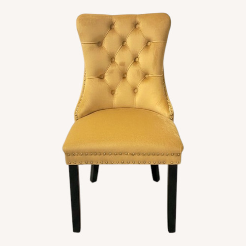 Used Yellow Fabric Dining Chairs for sale on AptDeco