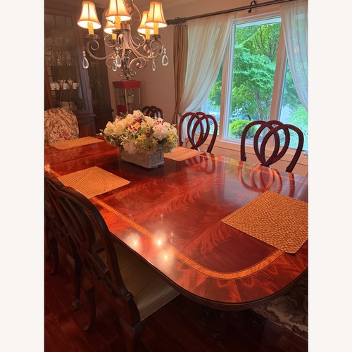 Used Henredon Dark Brown Wood Dining Table for sale on AptDeco
