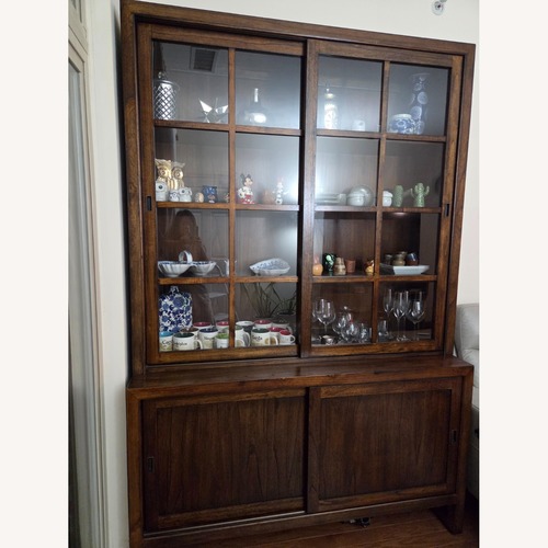 Used Ethan Allen Mid-Century Modern China Cabinet & Buffet Set  for sale on AptDeco