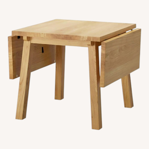 Used IKEA Mockelby Solid Wood Extendable Dining Table for sale on AptDeco