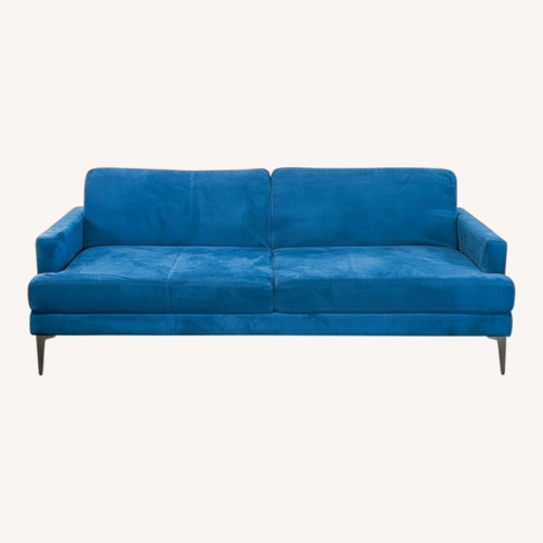 Used West Elm Andes 3-Seat Blue Sofa Bed  for sale on AptDeco