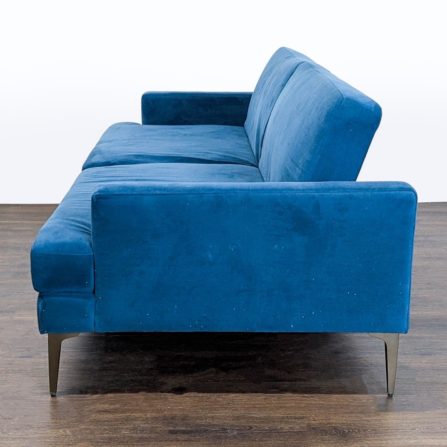 West Elm Andes 3-Seat Blue Sofa Bed  - image-6