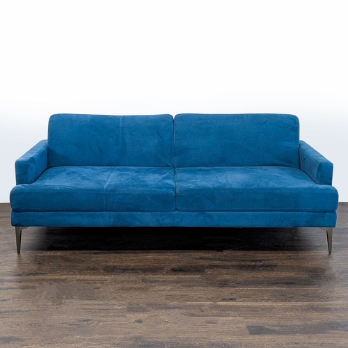 Used West Elm Andes 3-Seat Blue Sofa Bed  for sale on AptDeco