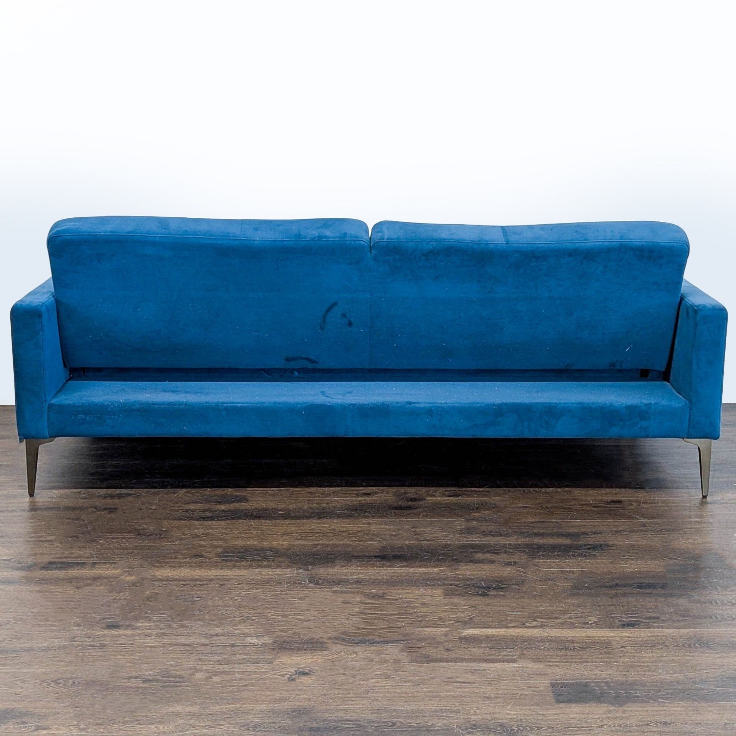 West Elm Andes 3-Seat Blue Sofa Bed  - image-5