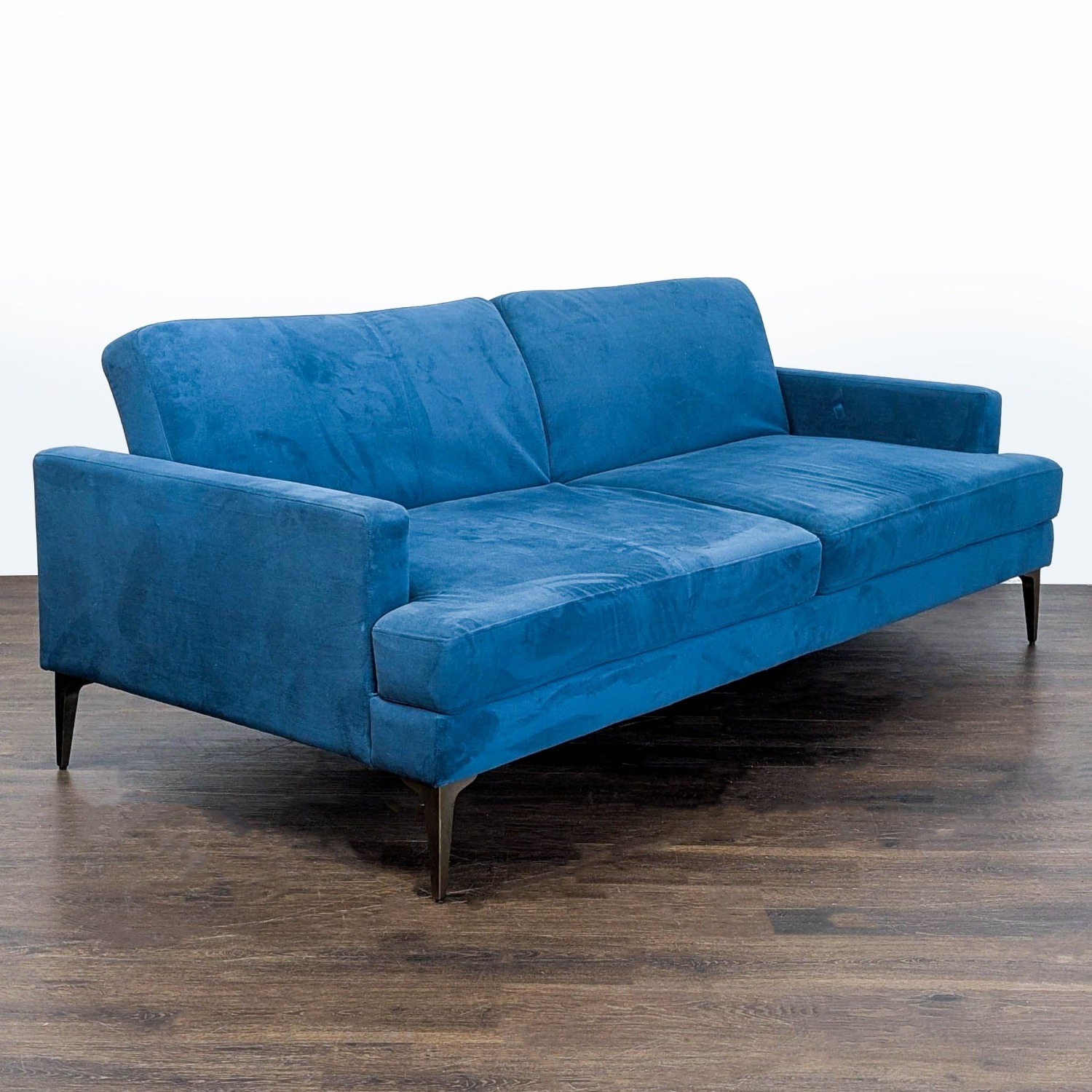 West Elm Andes 3-Seat Blue Sofa Bed  - image-3