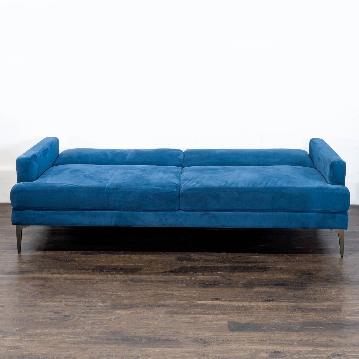 West Elm Andes 3-Seat Blue Sofa Bed  - image-2