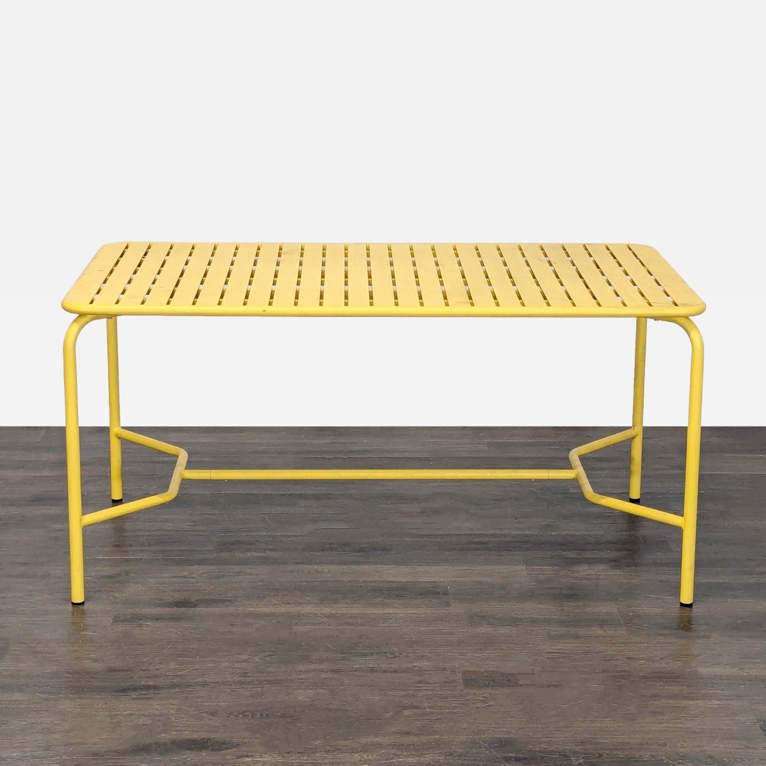 Petite Friture Yellow Metal Slatted Rectangular - image-0