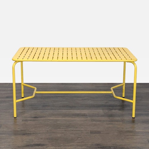 Used Petite Friture Yellow Metal Slatted Rectangular for sale on AptDeco