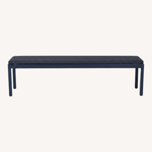 Used Crate & Barrel Metal & Wood Bench with Cushion for sale on AptDeco