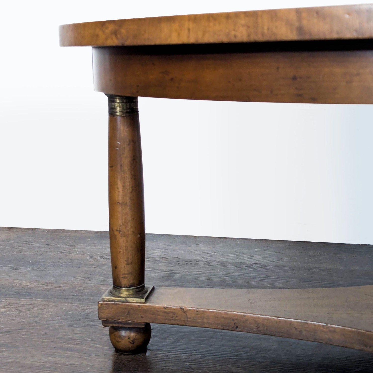 Vintage Coffee Table with Shelf - image-9