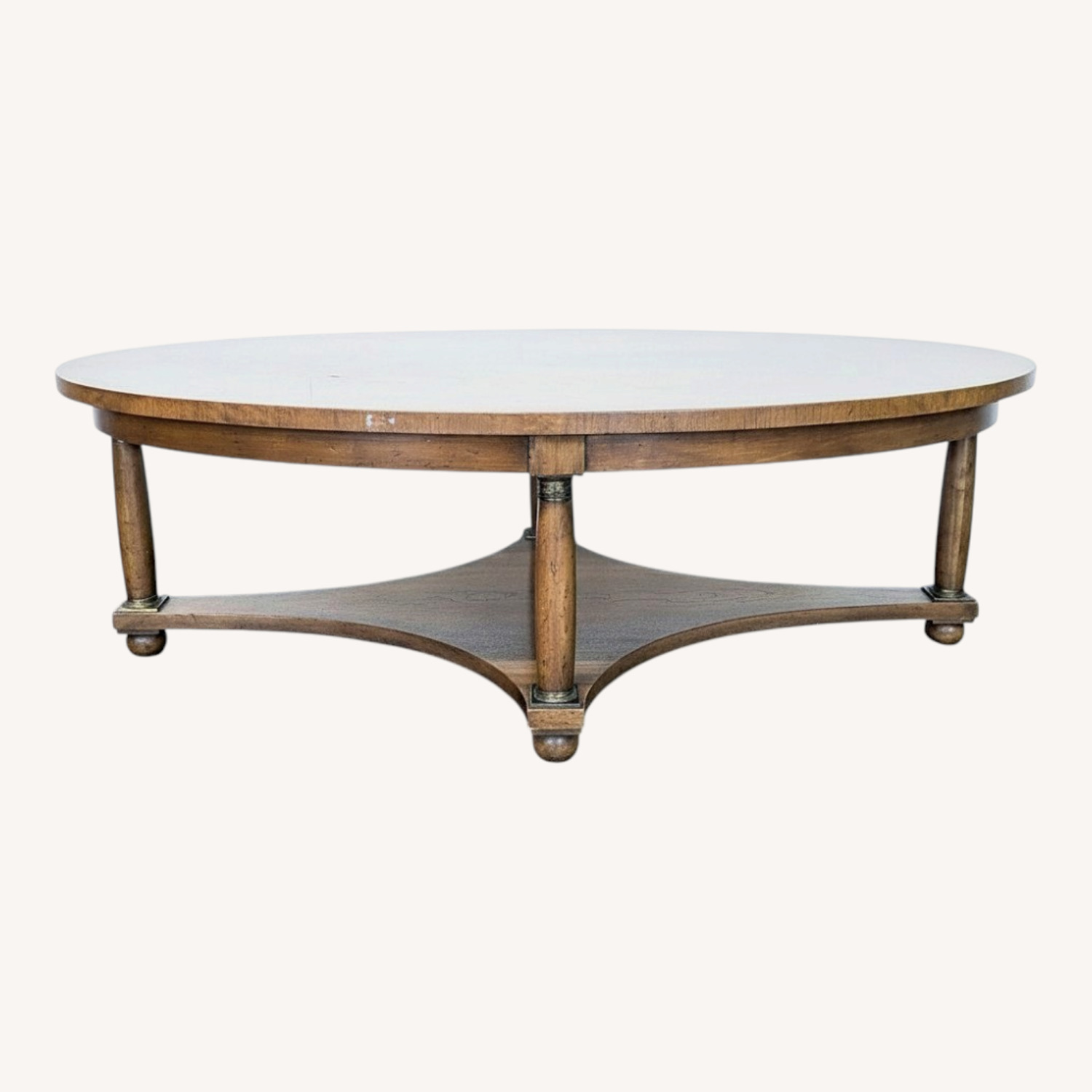 Vintage Coffee Table with Shelf - image-0