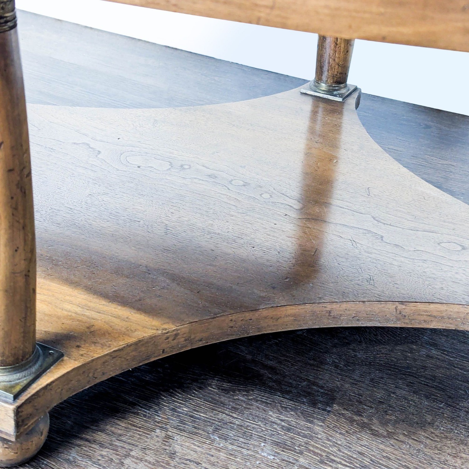 Vintage Coffee Table with Shelf - image-10