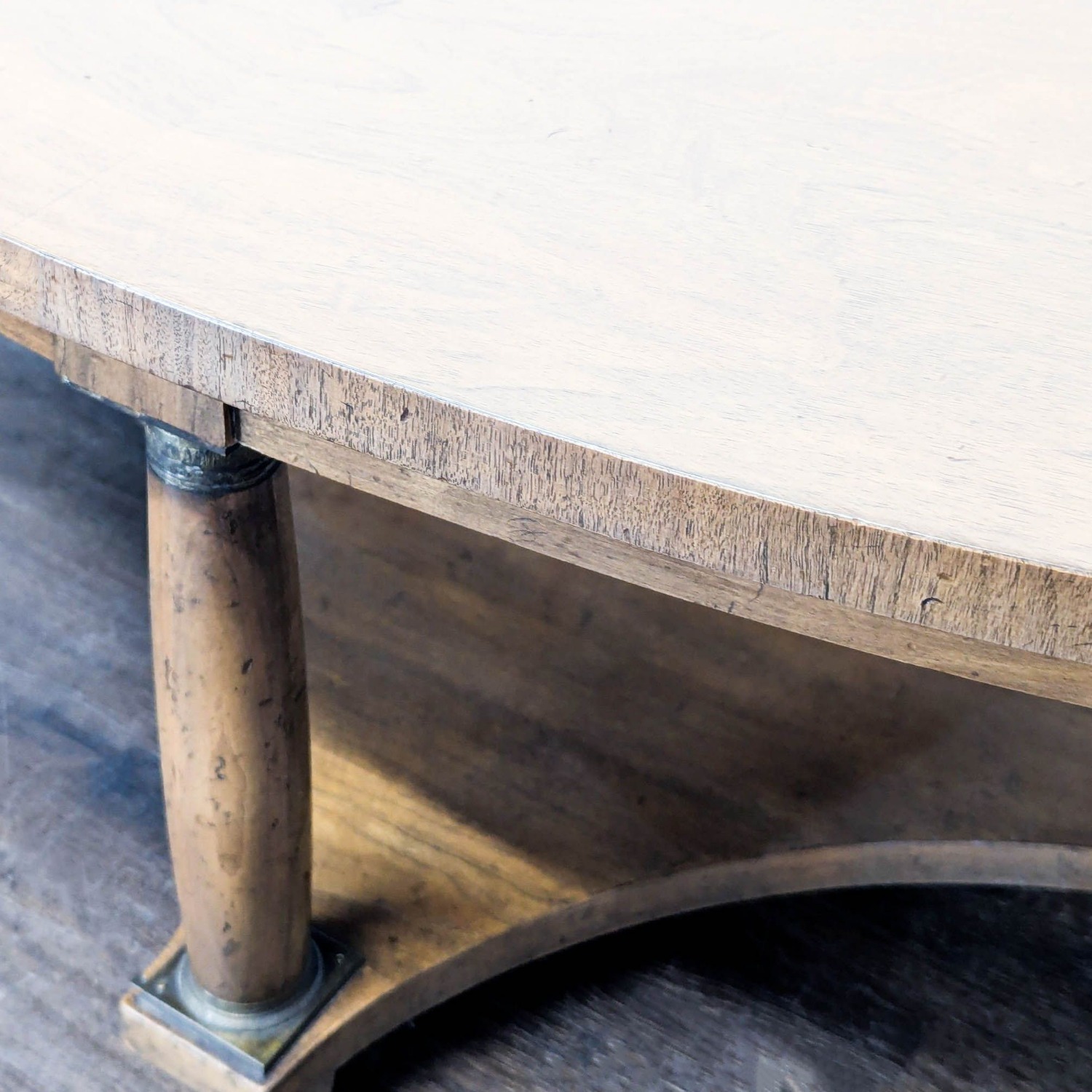 Vintage Coffee Table with Shelf - image-7