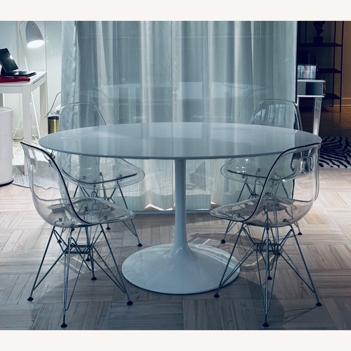 Used  Saarinen Table Replica & Eames Replica Chairs for sale on AptDeco